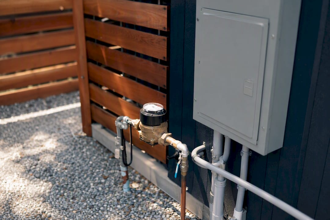 Utility meter and connections for ADU
